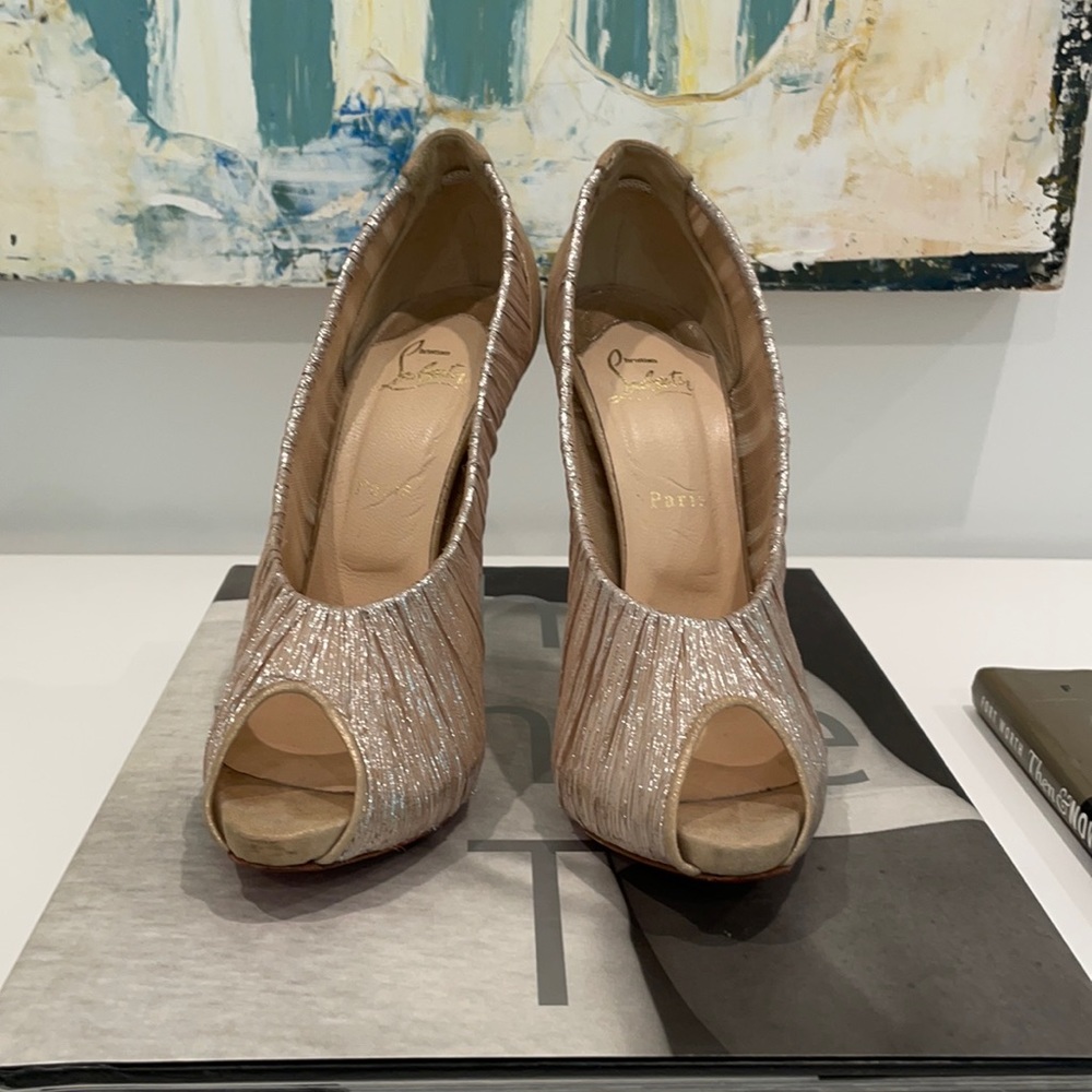 Christian Louboutin Gold Heels